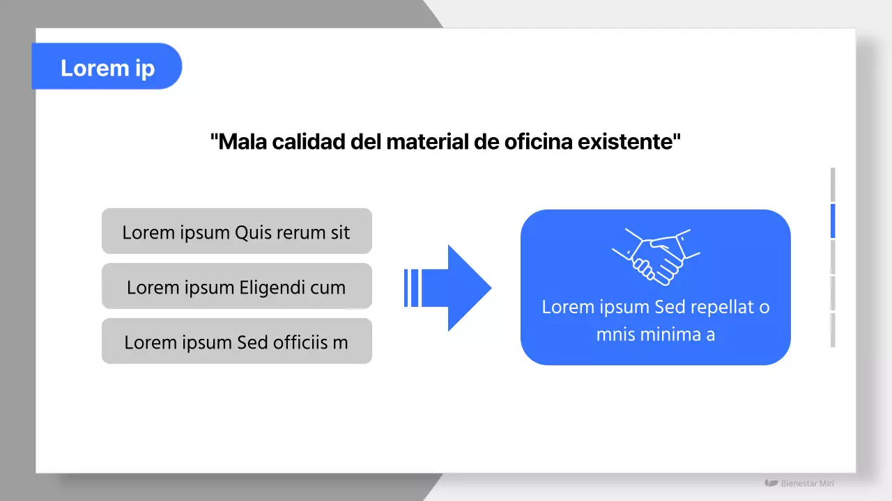Propuesta sencilla de productos de bienestar en azul y azul claro