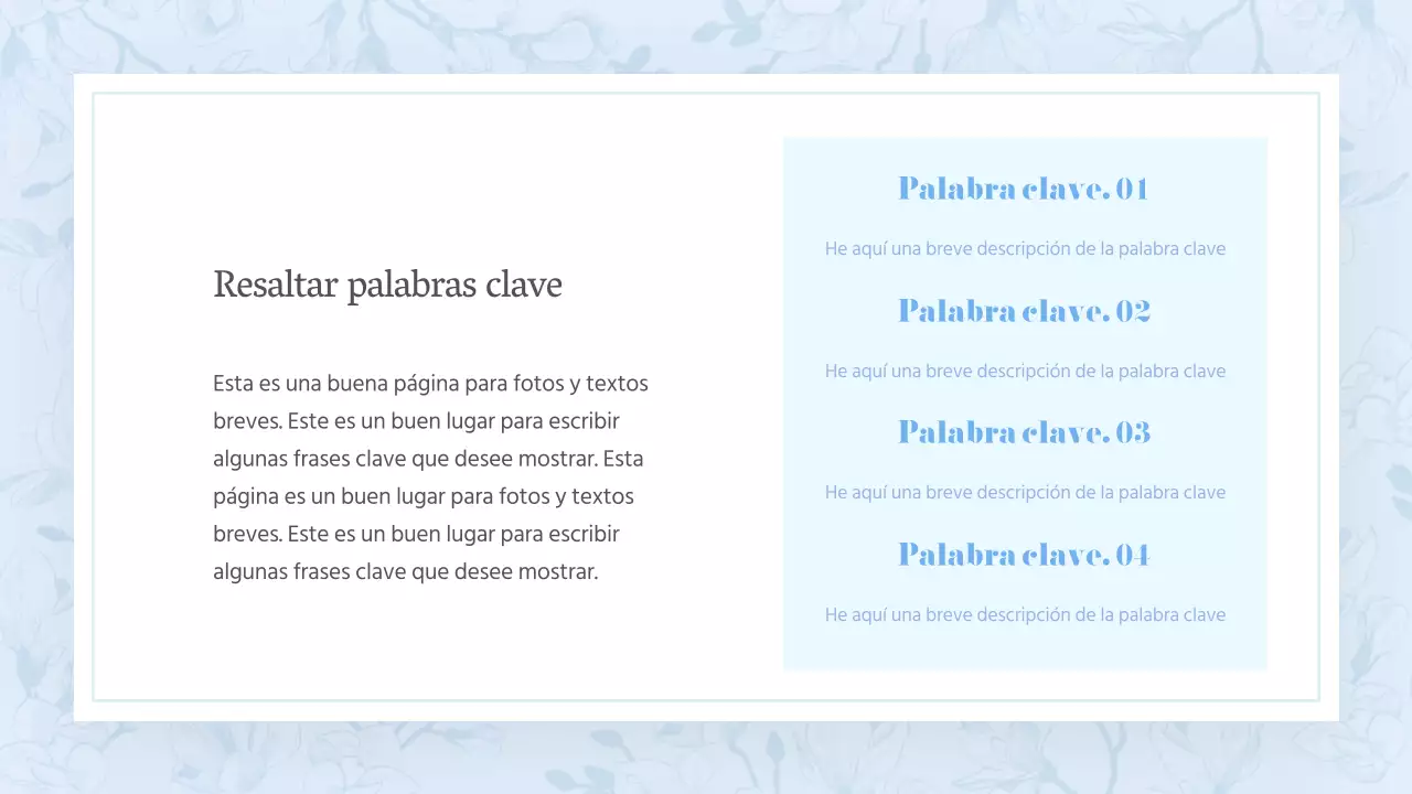 Una clásica propuesta floral veraniega en azul claro