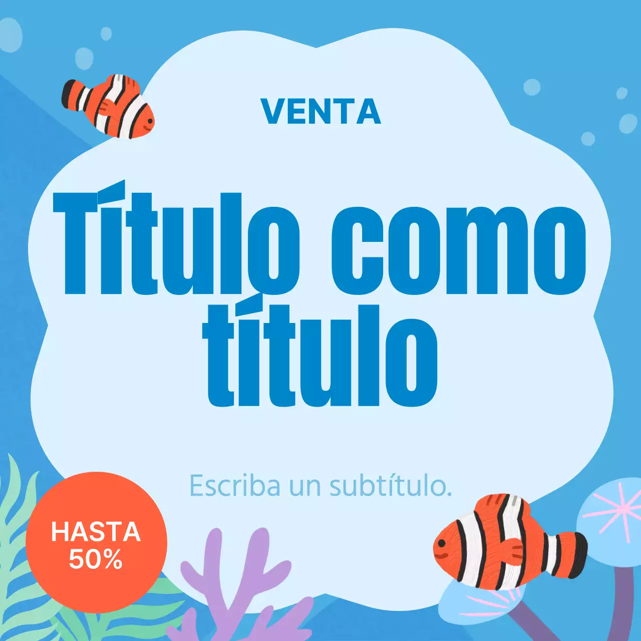 Vibraciones veraniegas en azul y verde MainTitle