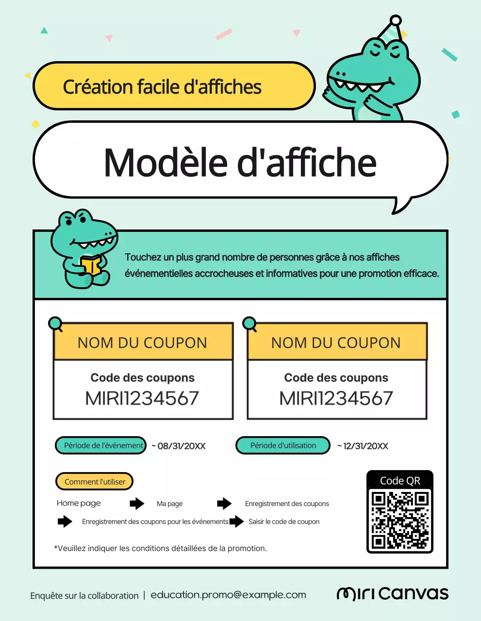 Promouvoir une vente de menthe et de jaune