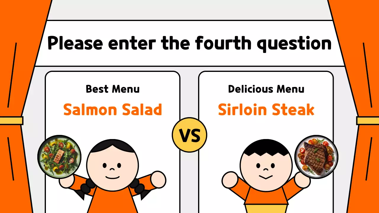 Orange Playful Quiz Announcement Presentation