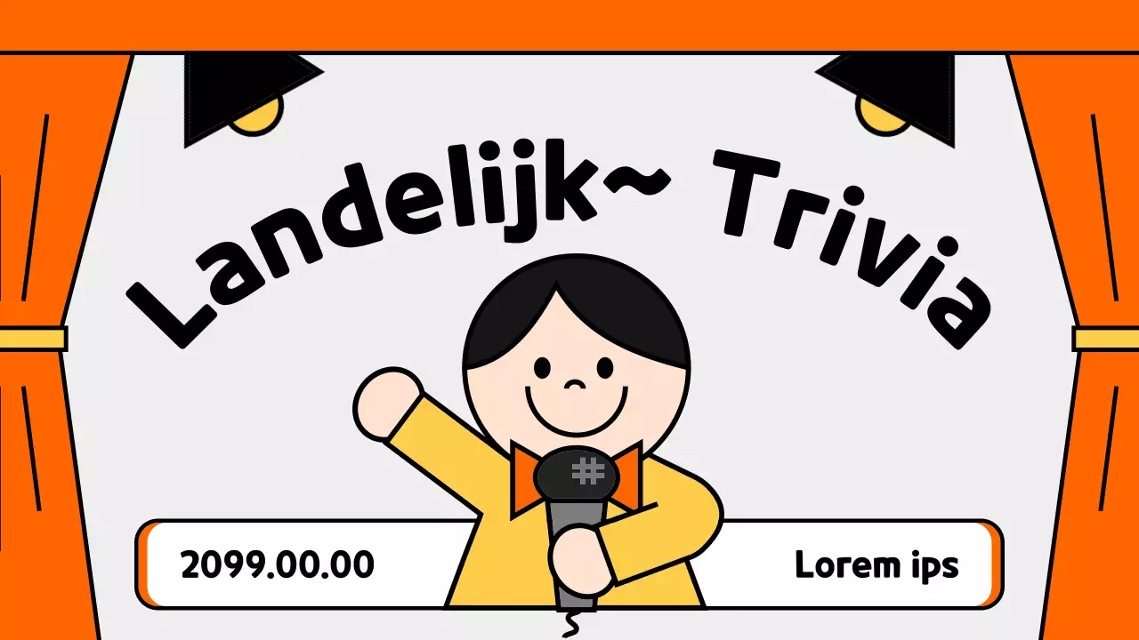 Een leuke oranje quiz promoten