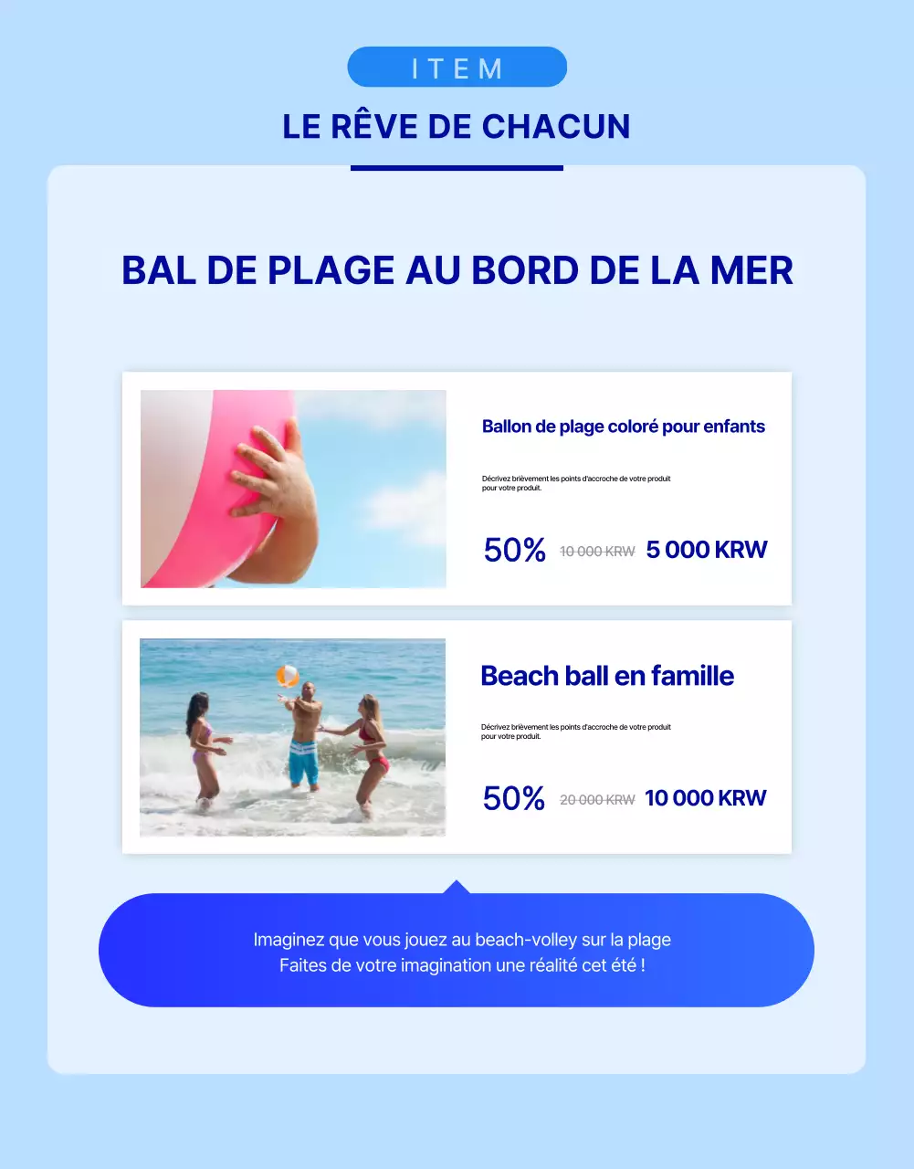 Guide pour une collection simple d'accessoires d'eau bleus et bleus clairs pour l'été