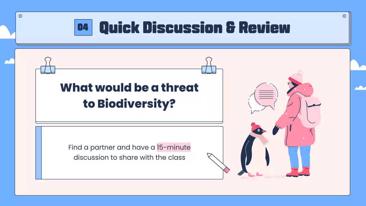 Blue Modern Biodiversity Guide Presentation