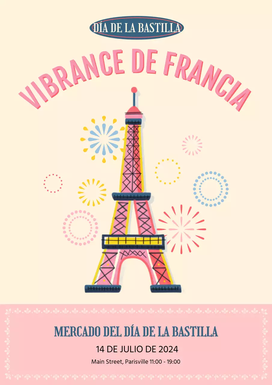 Un anuncio rosa y bonito para el Día de la Revolución