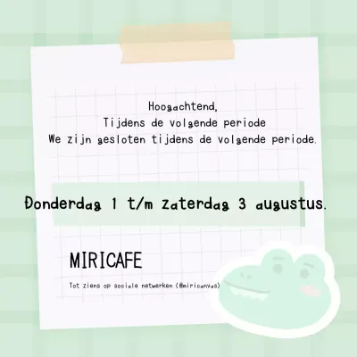 Leuk vakantienieuws in het groen