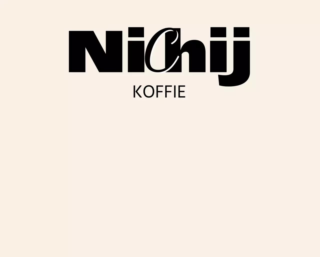 Geen parkeerborden bij een modern, hip café