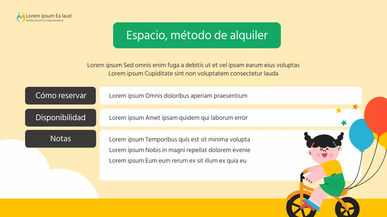 Una sencilla guía amarilla y verde de ayuda a domicilio