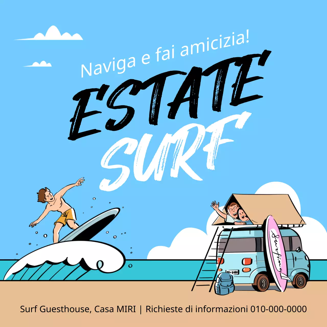 Una guida agli sport estivi kitsch in bianco e azzurro