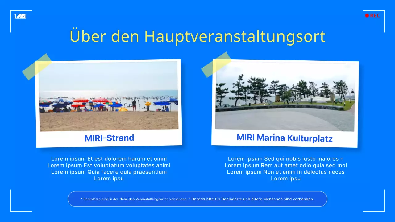 Förderung eines einfachen blau-gelben maritimen Freizeitfestes