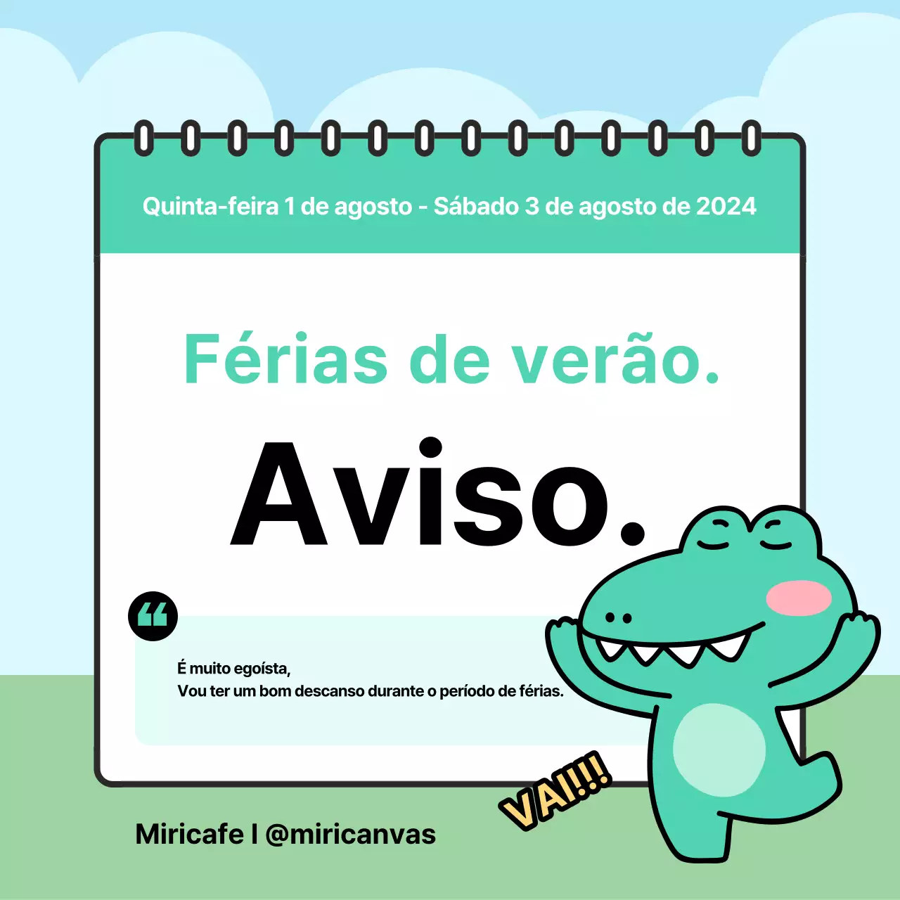 Um guia para umas belas férias de verão em verde e azul claro
