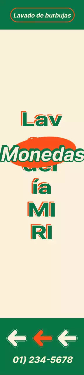 Cartel de lavandería de monedas en estilo vintage americano