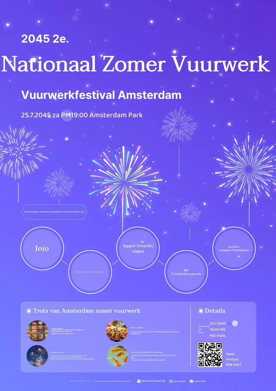 Stamprally en festivalpromotie voor zomerfestivals met een paars, glanzend en kleurrijk concept