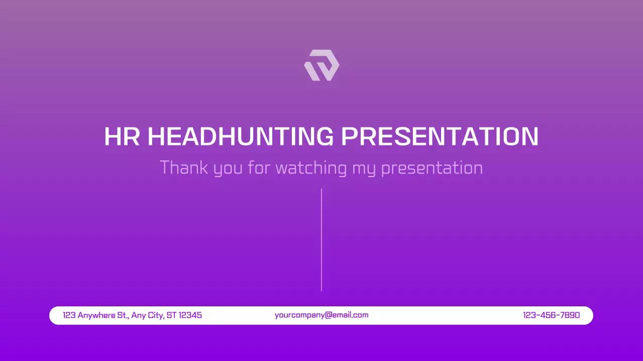 Purple Modern Hr Advertisement Presentation