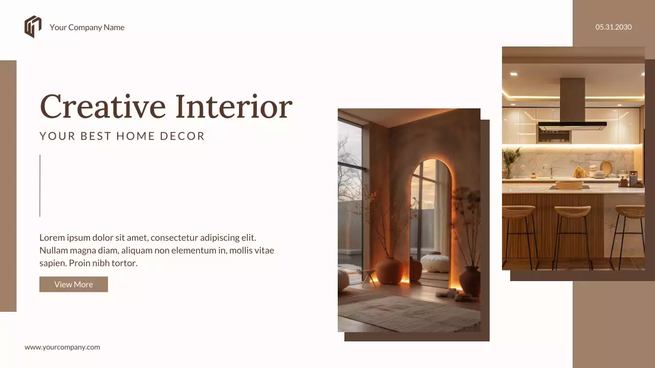 Beige Elegant Interior Presentation