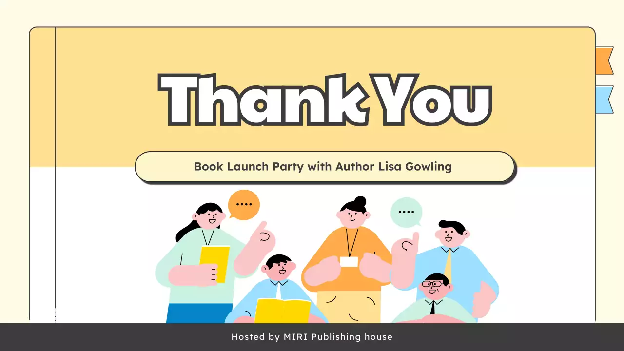 Yellow Simple Book Announcement Presentation