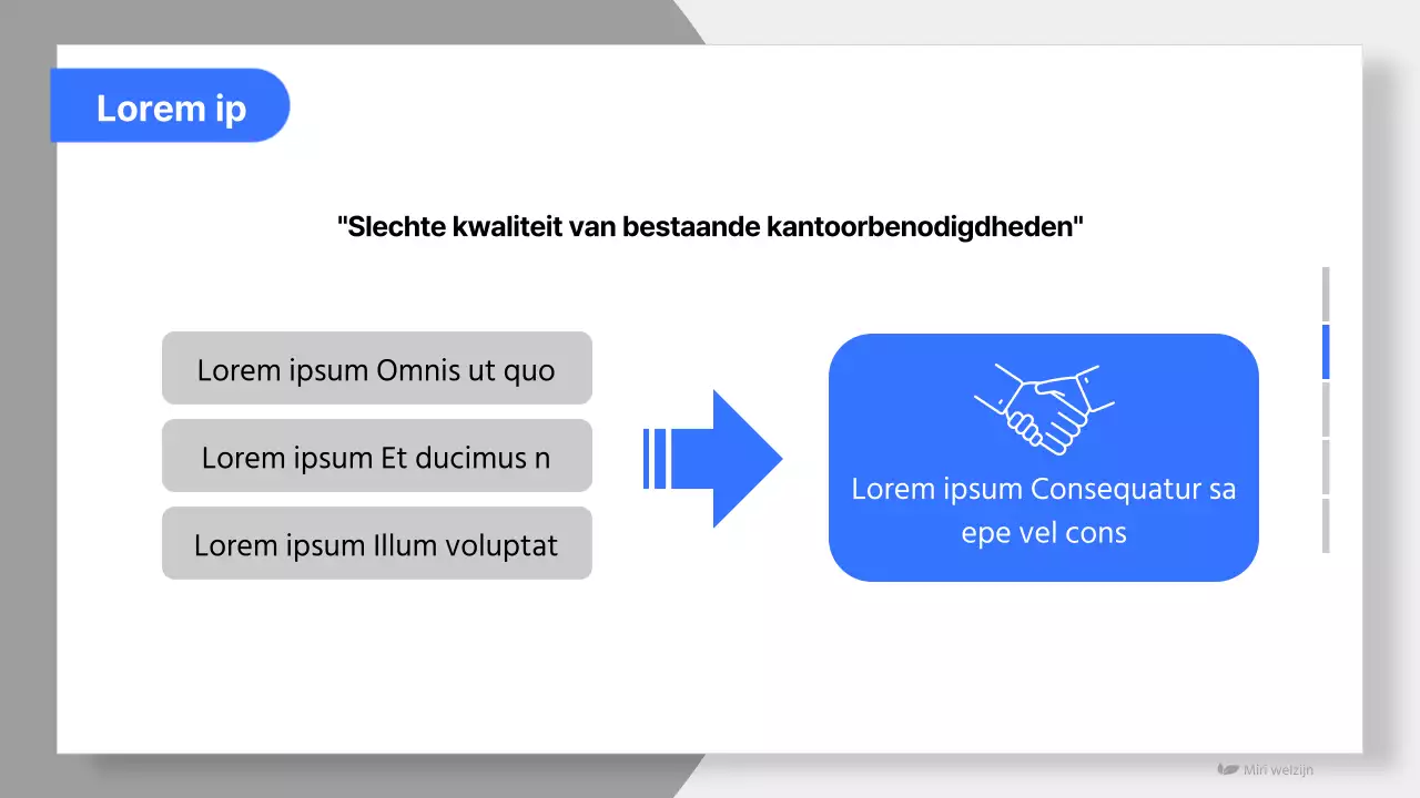 Eenvoudig wellness productvoorstel in blauw en lichtblauw