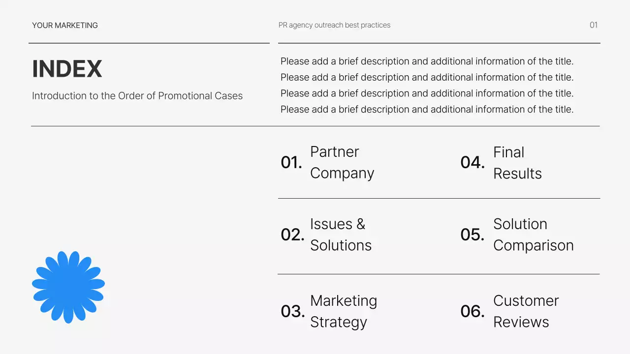 화이트 프로페셔널 마케팅 프리젠테이션