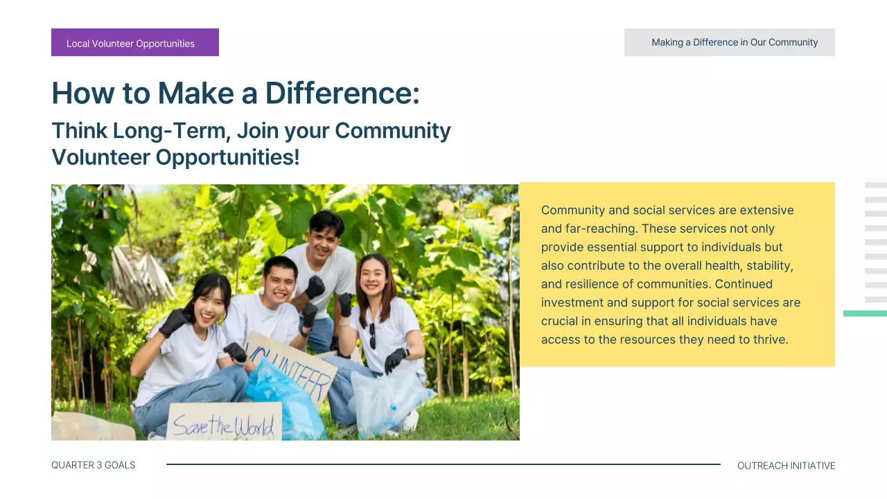 그린 모던 자원봉사 가이드 프레젠테이션