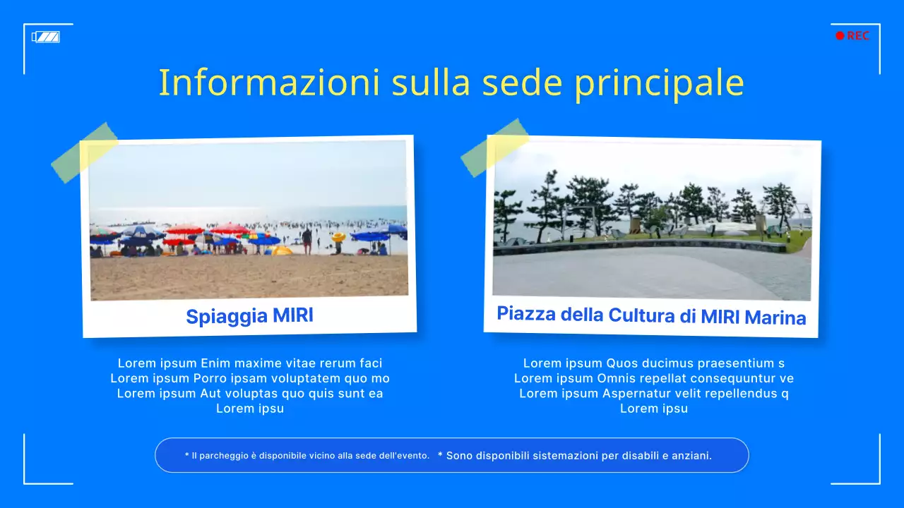 Promozione di un semplice festival del tempo libero marino blu e giallo