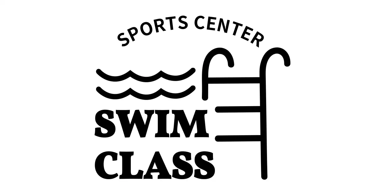 Design a swimming pool logo with an outdoor pool feel with a wave illustration