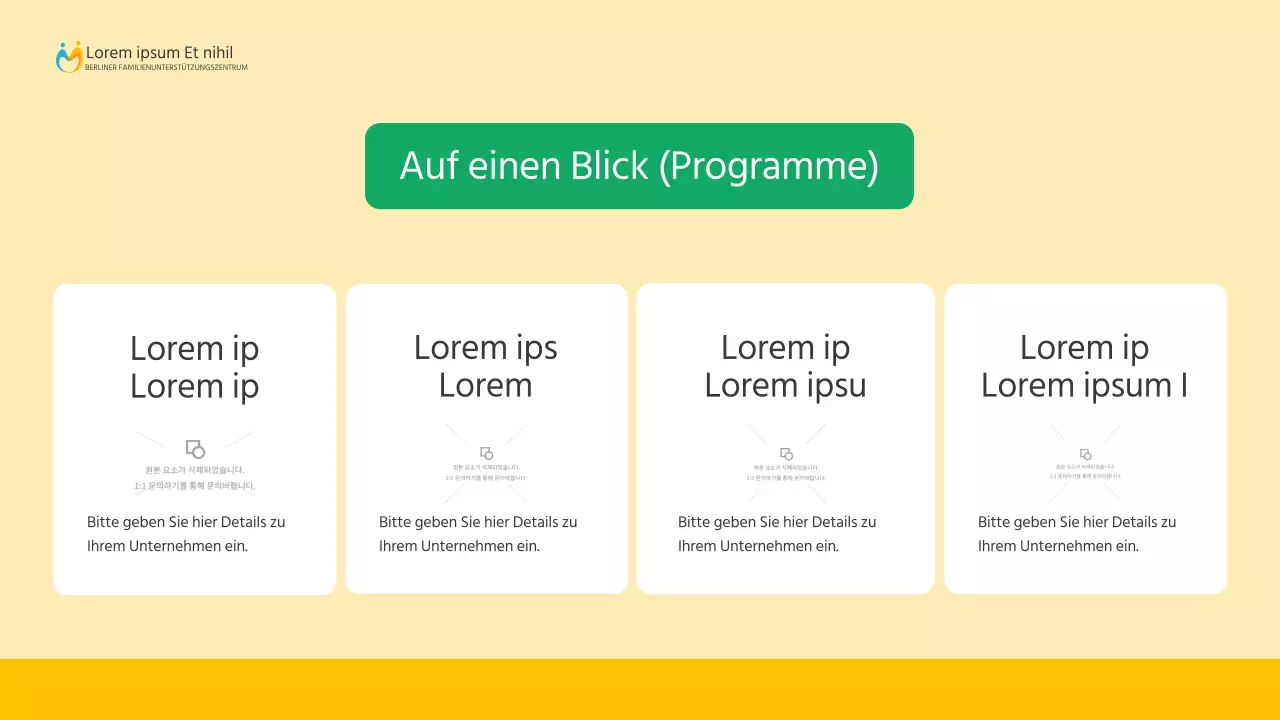 Ein einfacher gelber und grüner Leitfaden für die Unterstützung zu Hause