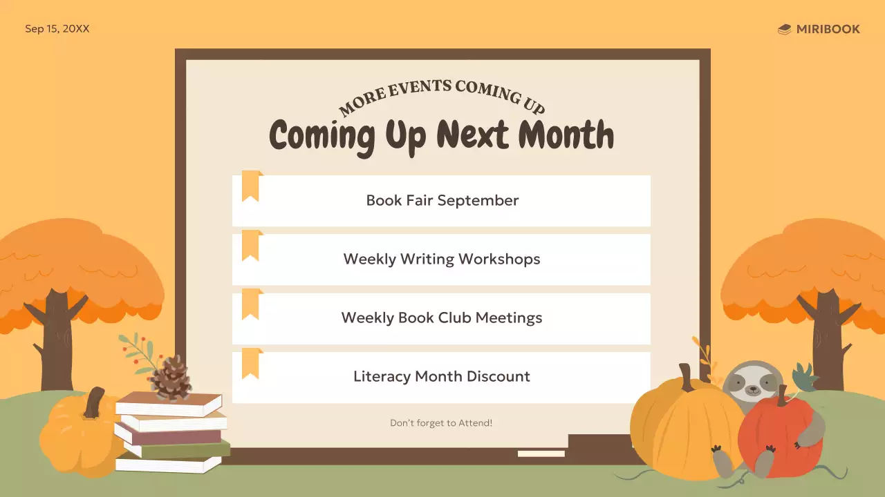 Orange Rustic Book Guide Presentation