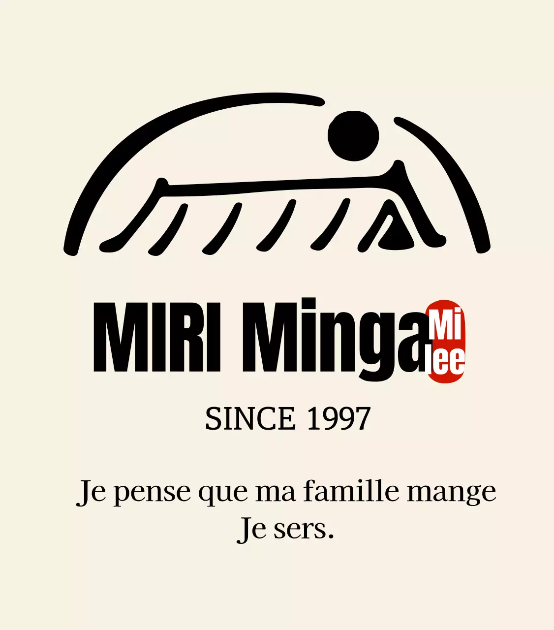 Logo soigné d'un restaurant coréen et instructions de stationnement