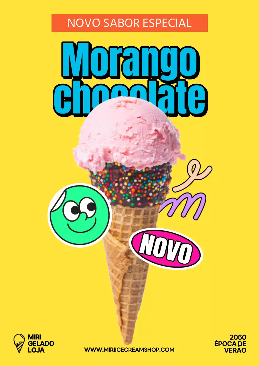 O post sobre o gelado kitsch do Amarelo