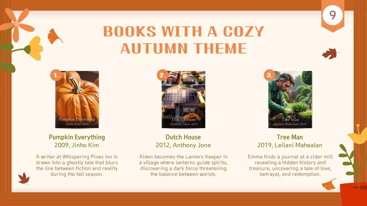 Orange Rustic Book Promotion Presentation