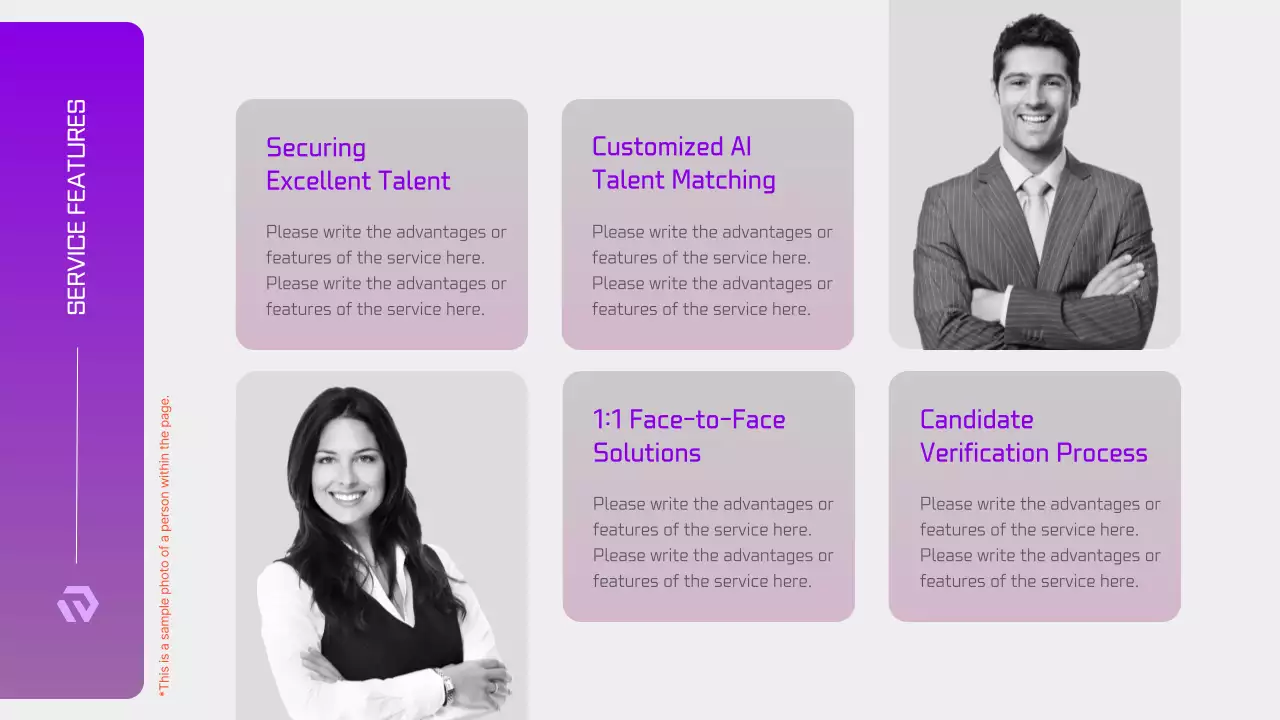 Purple Modern Hr Advertisement Presentation