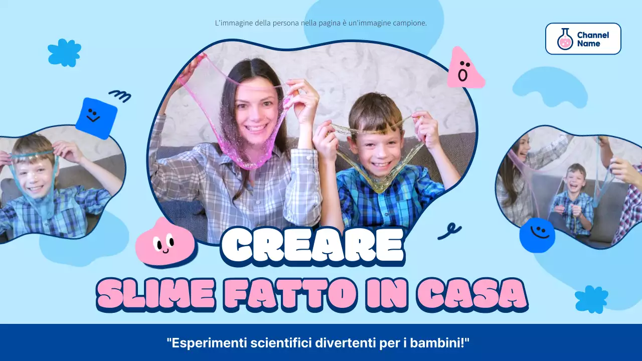 Copertura blu e rosa per melma fatta in casa