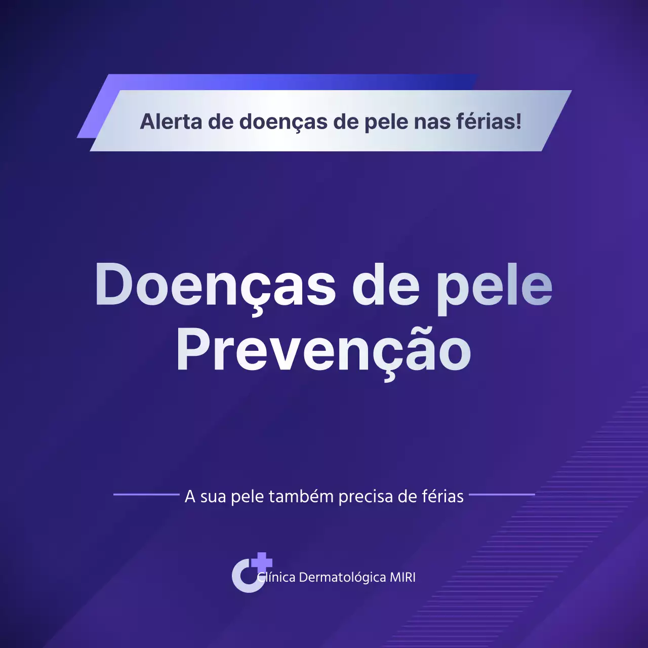 Um guia simples e púrpura para prevenir problemas de pele nas férias