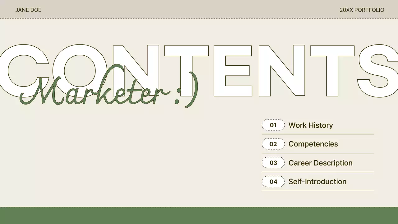 Presentasi Resume Portofolio Modern Beige