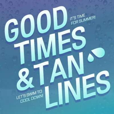 Blue Trendy Summer Promotion Social Media Post