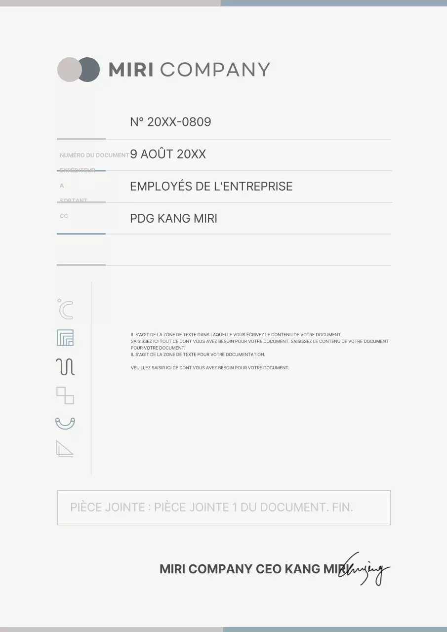 Une suite de papeterie d'entreprise simple dans les tons bleu clair et beige