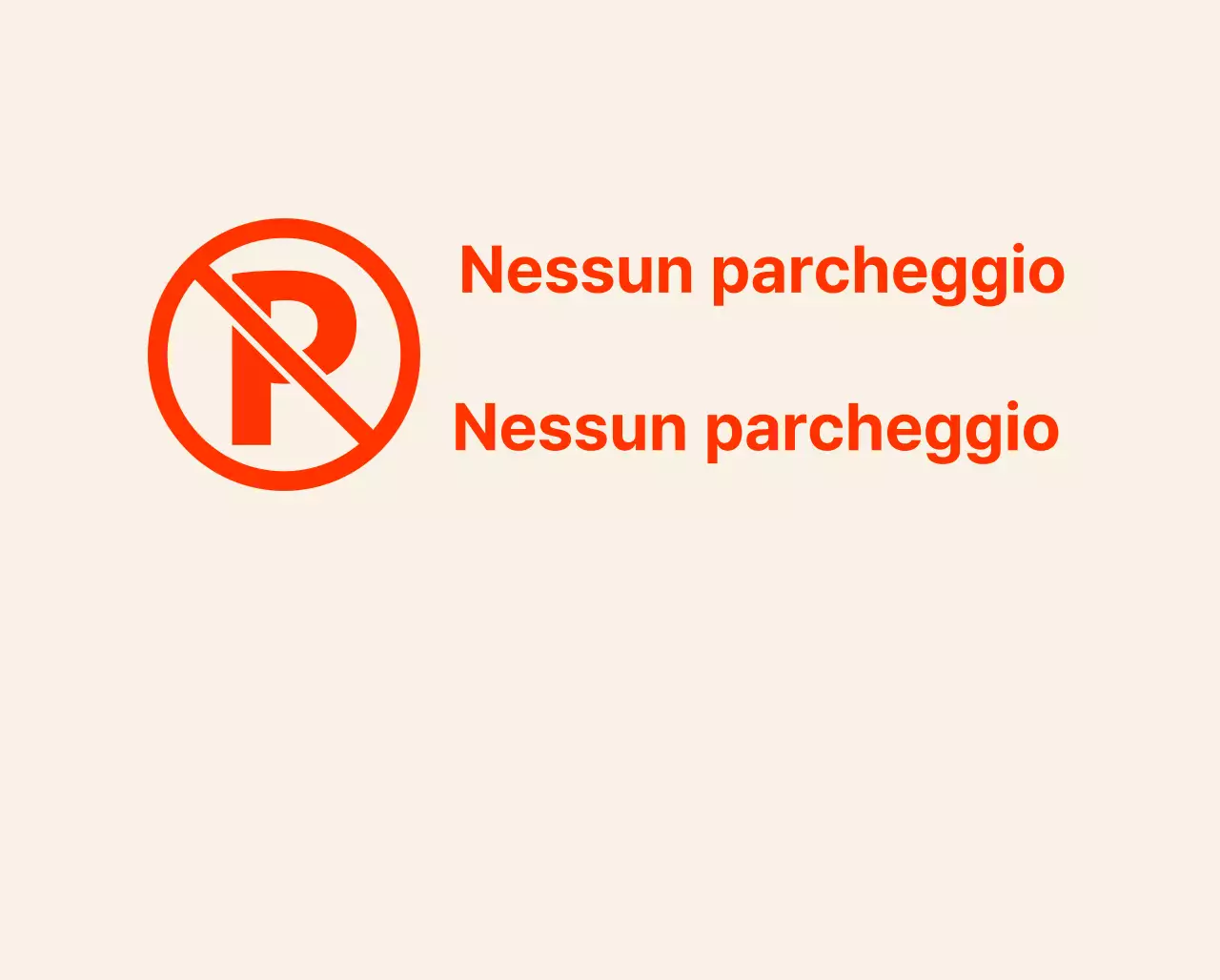 Nessun cartello di parcheggio in un caffè moderno e alla moda