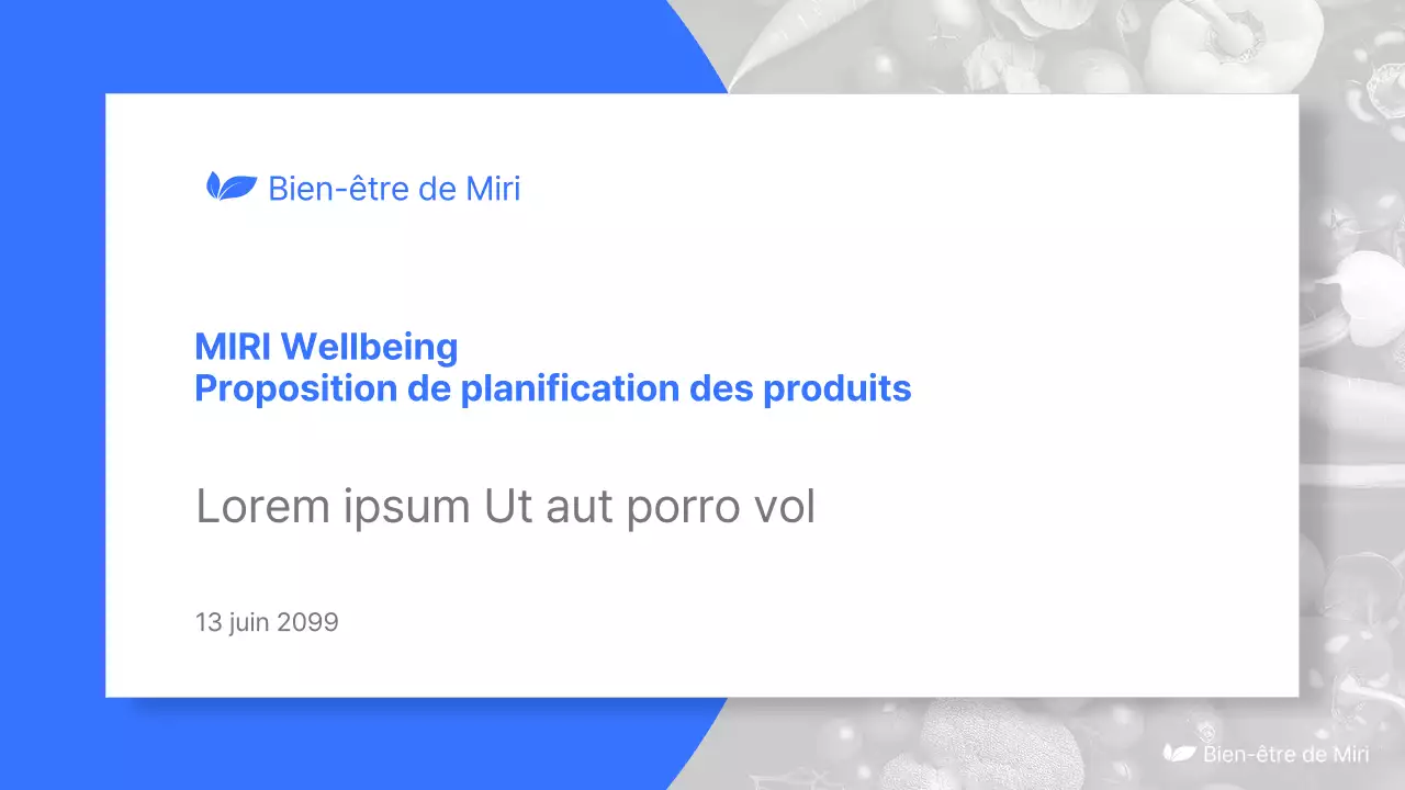 Proposition simple de produit de bien-être en bleu et bleu clair