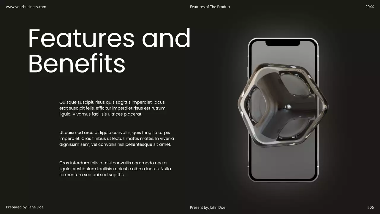 Black Modern Business Pitch Presentation