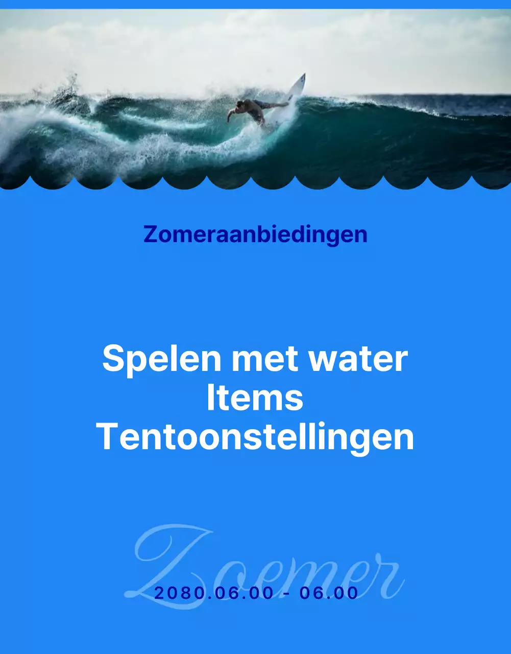 Een gids voor een eenvoudige verzameling blauwe en lichtblauwe zomeraccessoires voor water