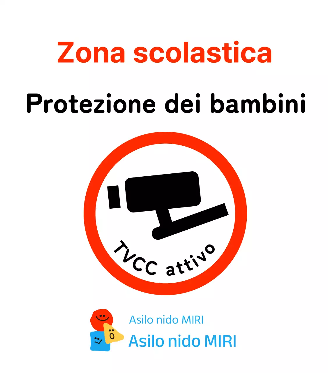 Forme simpaticheCaratteriSegno di divieto di sosta nel santuario dei bambini