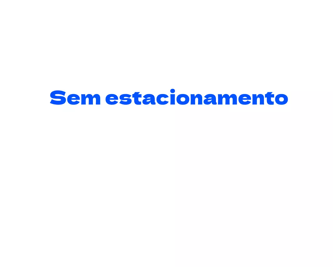 Sinal de proibido estacionar com carácter de cão de café