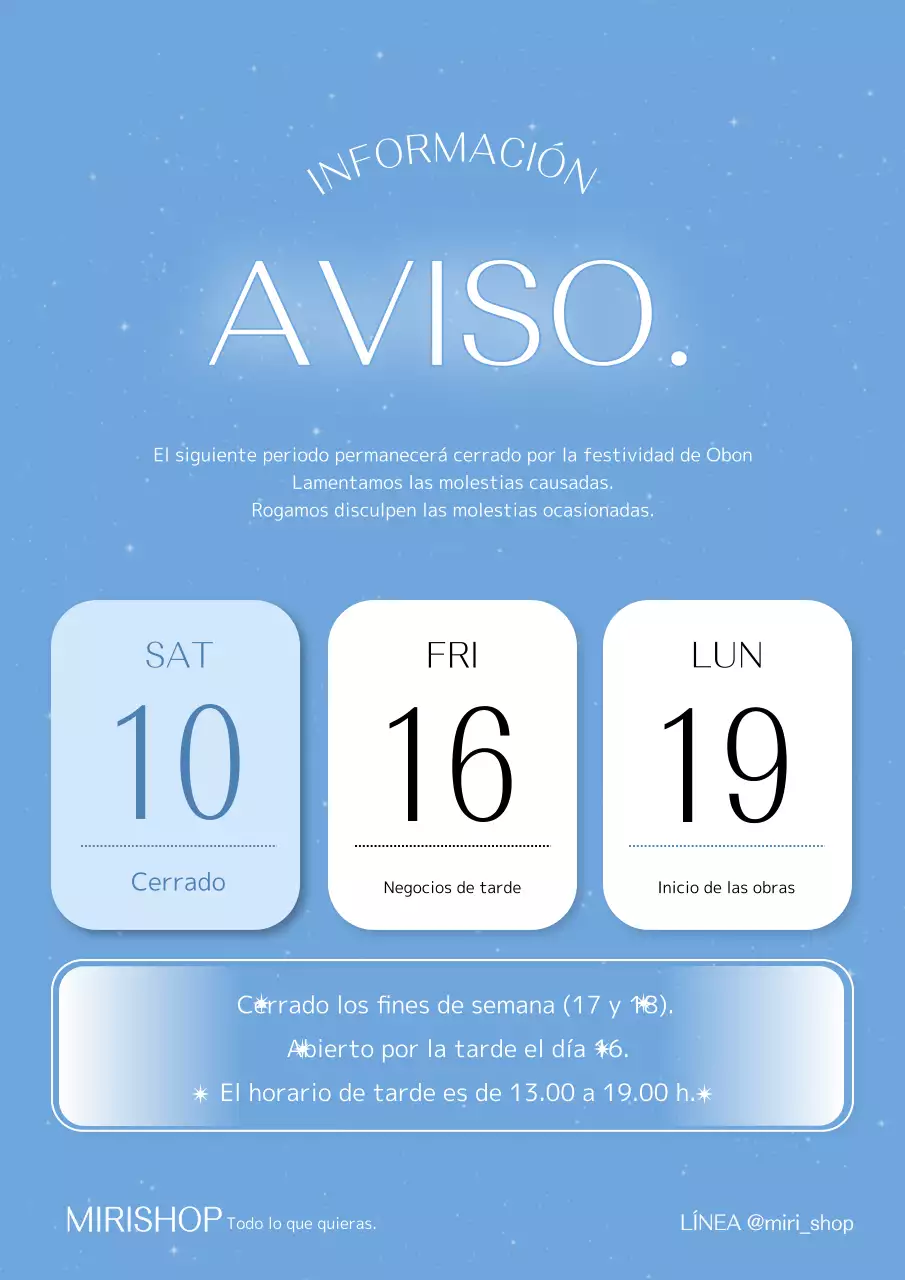 Carta de vacaciones de concepto elegante con un cielo nocturno azul y sutil