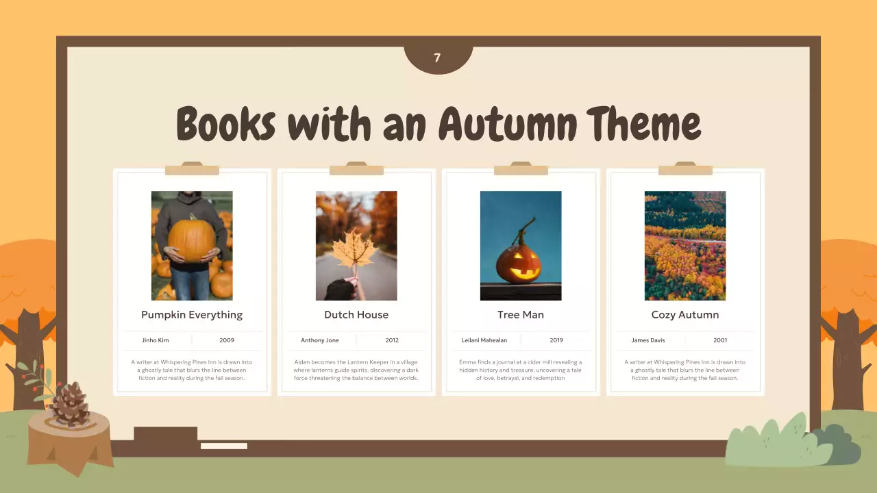 Orange Rustic Book Guide Presentation