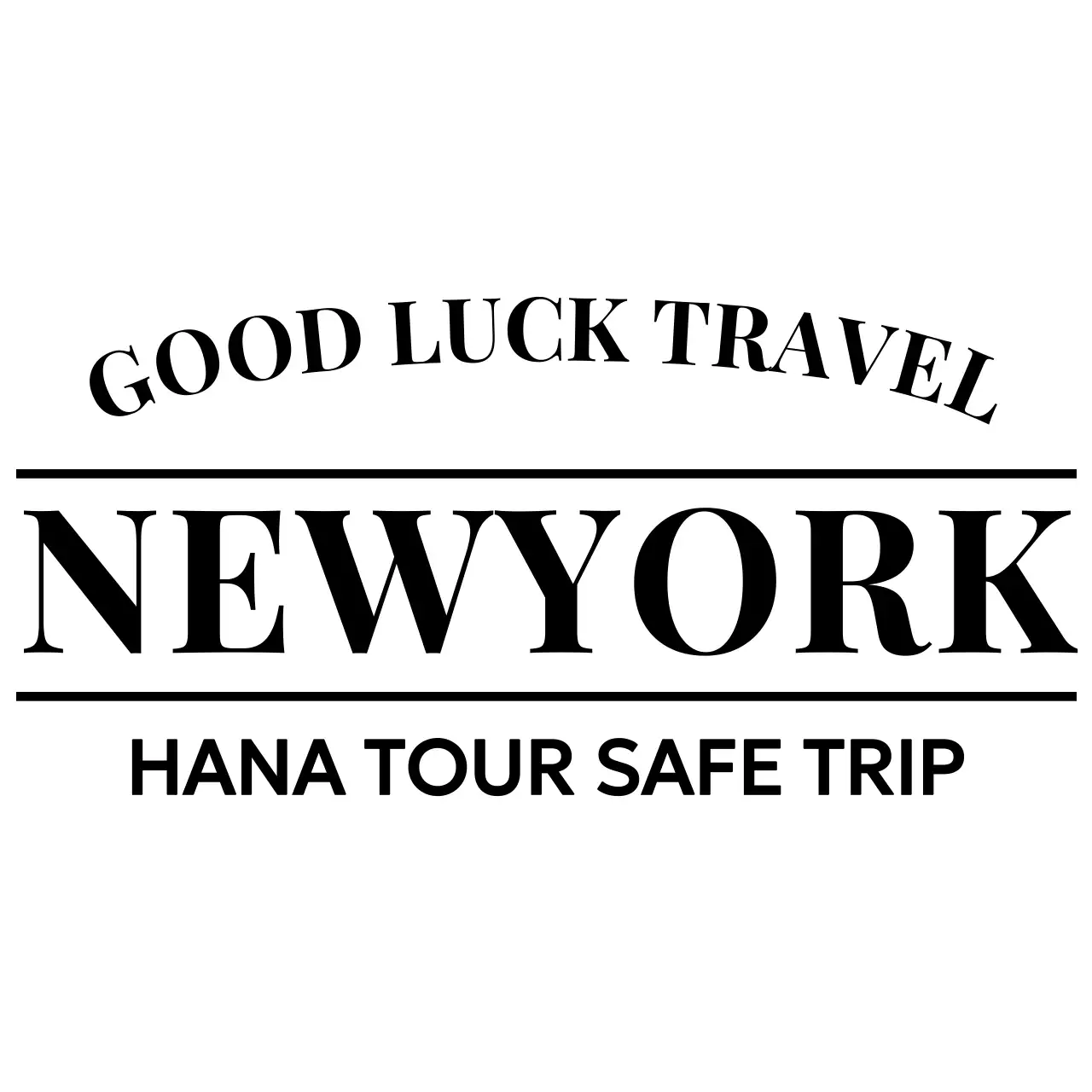 클래식한 감성적인 분위기의 여행 홍보 로고