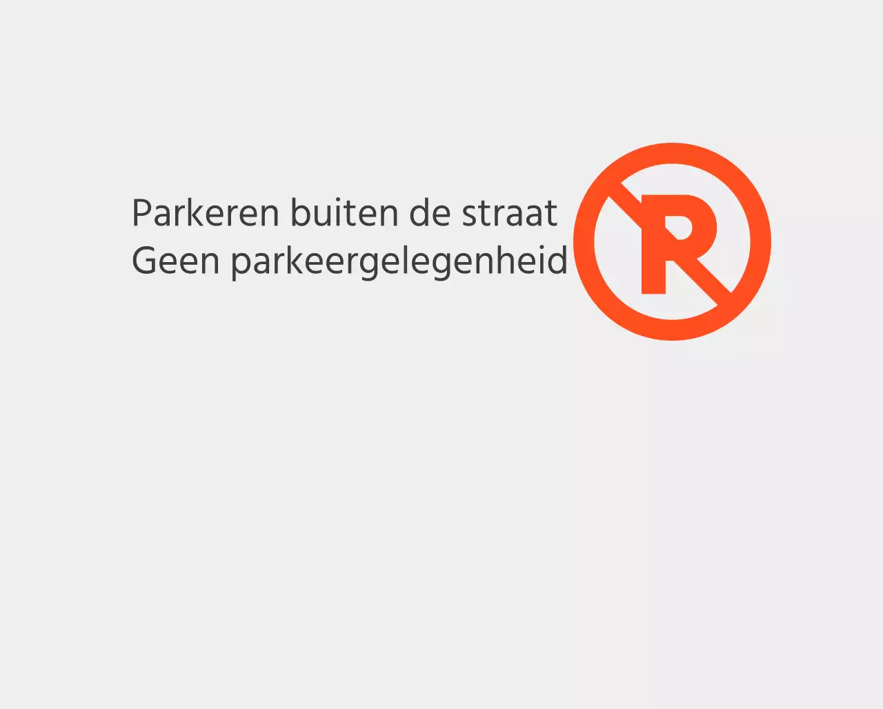 Verboden te parkeren op niet-aangewezen plaatsen