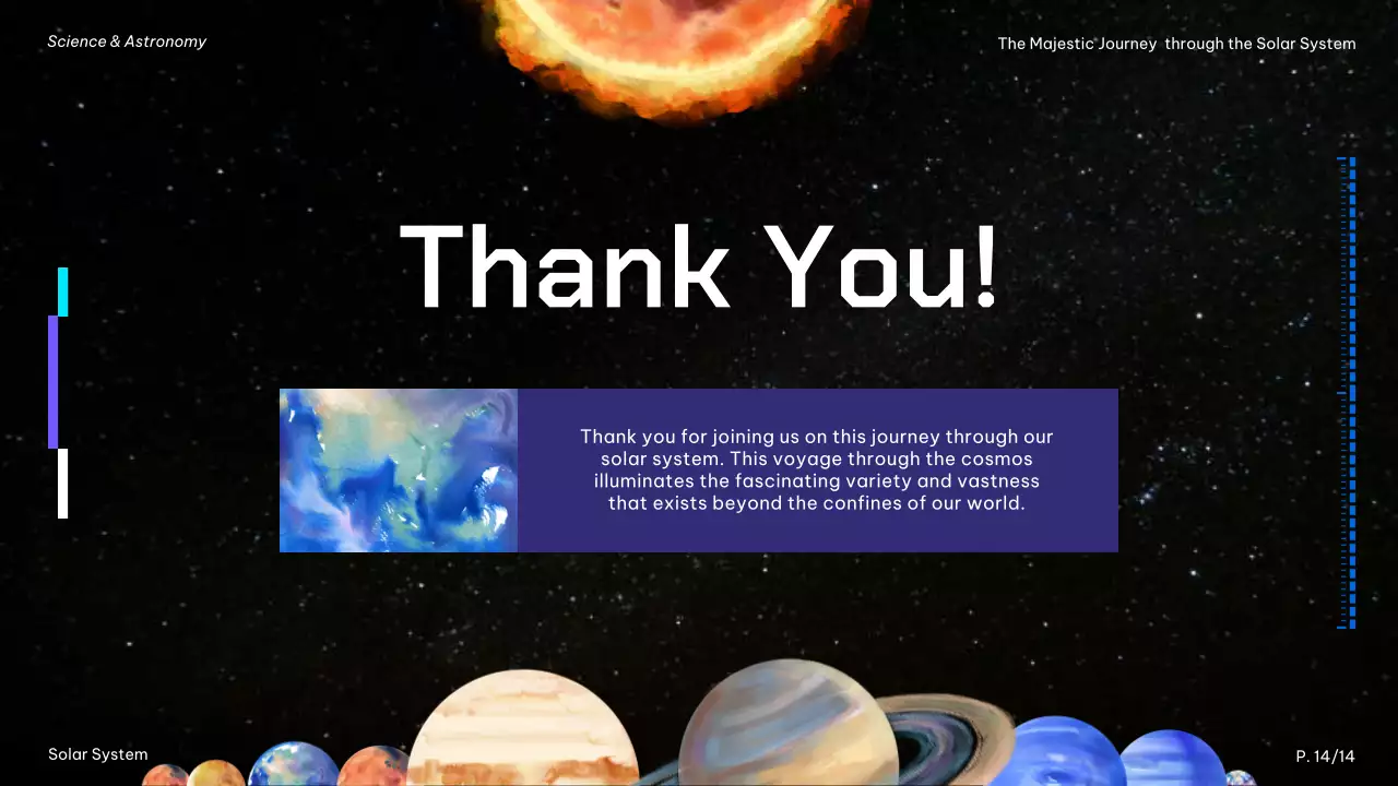 Bài thuyết trình hướng dẫn Hệ mặt trời hiện đại màu đen