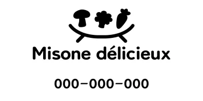 Propriétaire d'une petite boutique de plats d'accompagnement avec illustrations de légumes