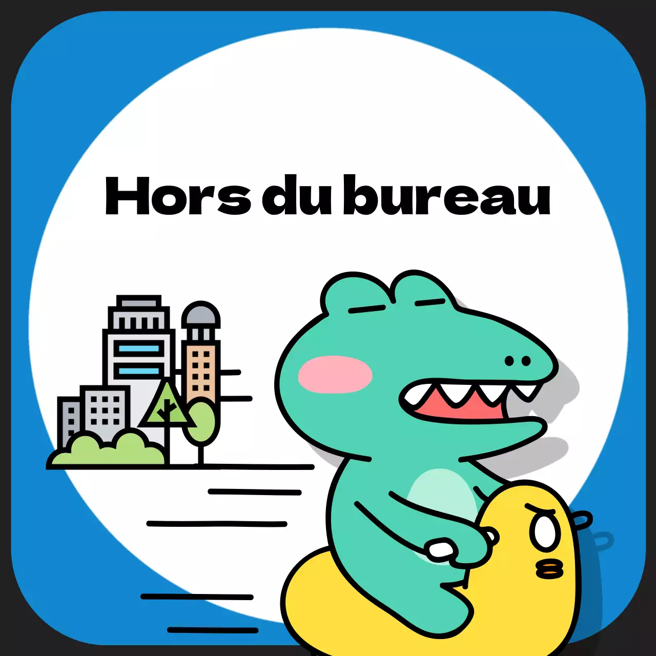 Annonces de profil de messager pop art menthe et noir