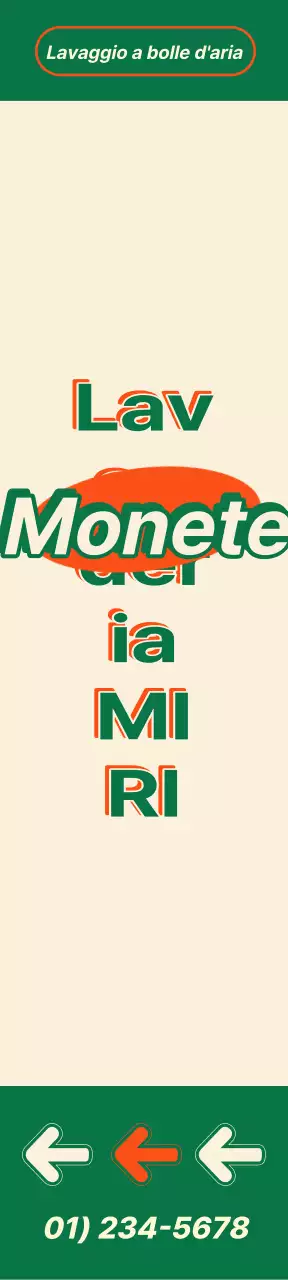 Poster di lavanderia a gettoni in stile vintage americano